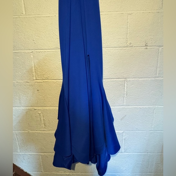 Mori Lee Blue Prom Dress - Picture 4 of 16